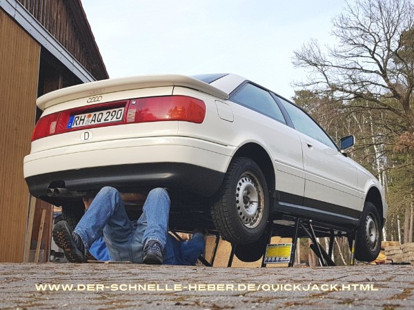tragbare Hebeb&uuml;hne f&uuml;r Zuhause - f&uuml;r die Garage - f&uuml;r den Carport